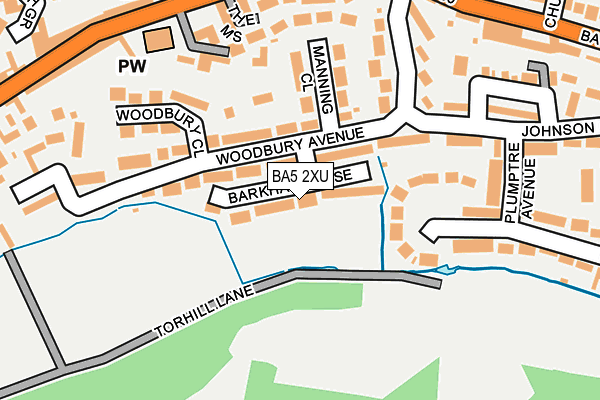 BA5 2XU map - OS OpenMap – Local (Ordnance Survey)