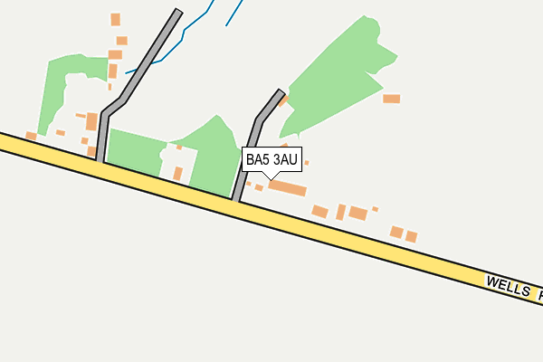 BA5 3AU map - OS OpenMap – Local (Ordnance Survey)