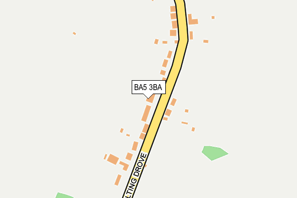 BA5 3BA map - OS OpenMap – Local (Ordnance Survey)