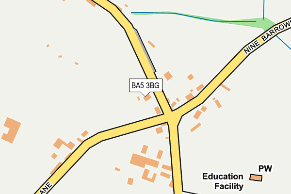 BA5 3BG map - OS OpenMap – Local (Ordnance Survey)