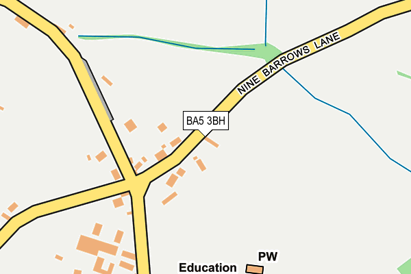 BA5 3BH map - OS OpenMap – Local (Ordnance Survey)