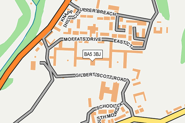 BA5 3BJ map - OS OpenMap – Local (Ordnance Survey)