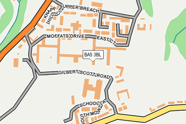 BA5 3BL map - OS OpenMap – Local (Ordnance Survey)