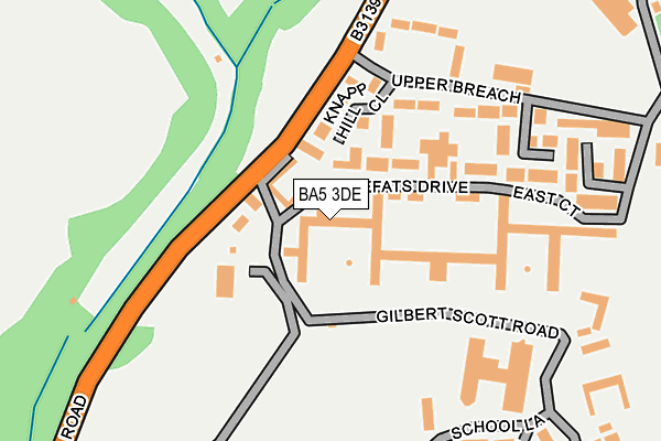 BA5 3DE map - OS OpenMap – Local (Ordnance Survey)