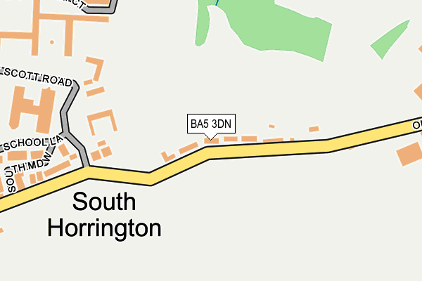 BA5 3DN map - OS OpenMap – Local (Ordnance Survey)