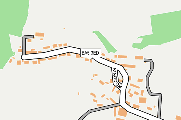 BA5 3ED map - OS OpenMap – Local (Ordnance Survey)