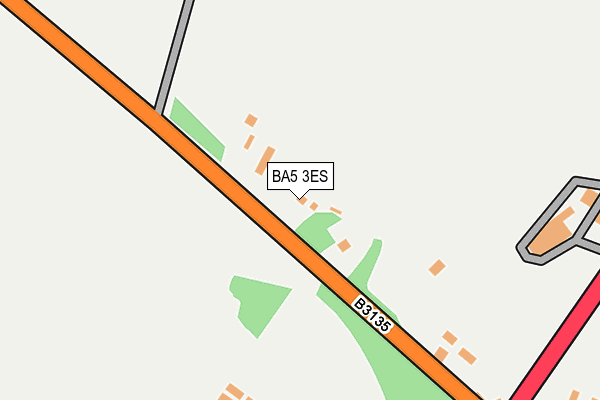 BA5 3ES map - OS OpenMap – Local (Ordnance Survey)