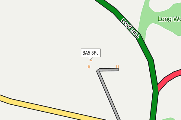 BA5 3FJ map - OS OpenMap – Local (Ordnance Survey)
