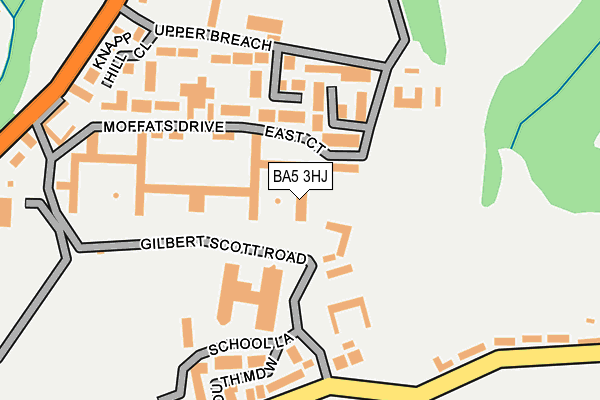 BA5 3HJ map - OS OpenMap – Local (Ordnance Survey)