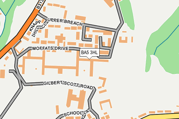 BA5 3HL map - OS OpenMap – Local (Ordnance Survey)