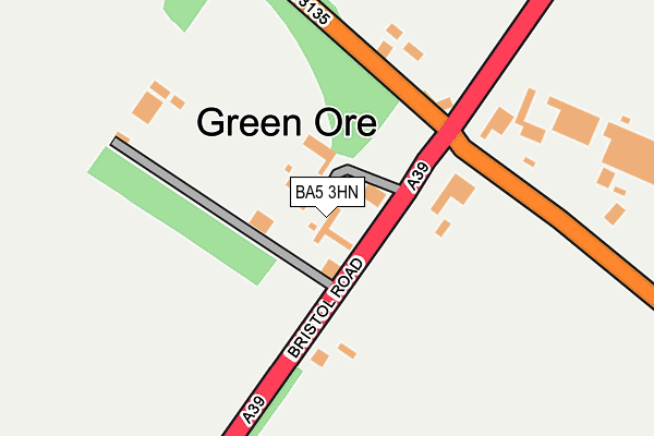 BA5 3HN map - OS OpenMap – Local (Ordnance Survey)