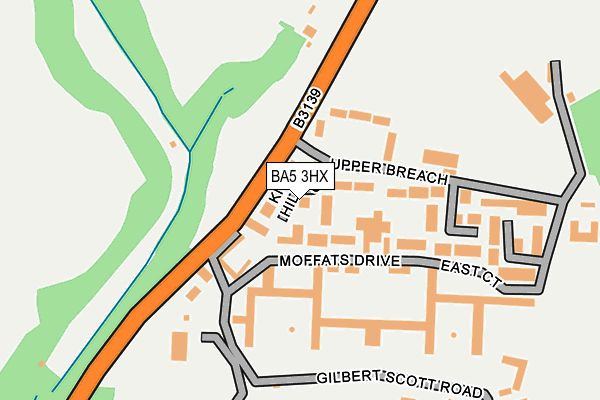 BA5 3HX map - OS OpenMap – Local (Ordnance Survey)