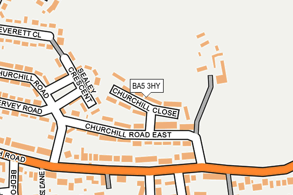 BA5 3HY map - OS OpenMap – Local (Ordnance Survey)