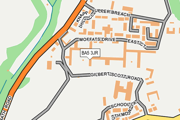 BA5 3JR map - OS OpenMap – Local (Ordnance Survey)