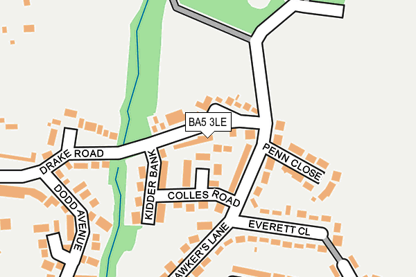 BA5 3LE map - OS OpenMap – Local (Ordnance Survey)