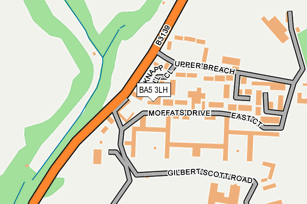 BA5 3LH map - OS OpenMap – Local (Ordnance Survey)