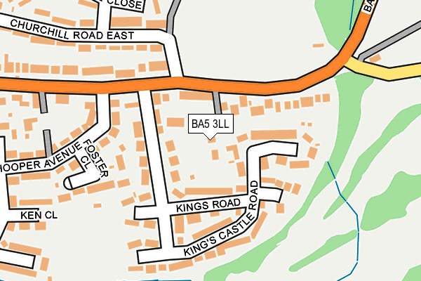 BA5 3LL map - OS OpenMap – Local (Ordnance Survey)