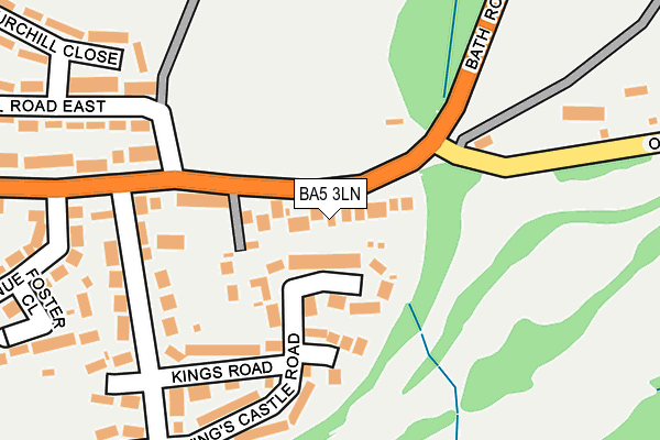 BA5 3LN map - OS OpenMap – Local (Ordnance Survey)