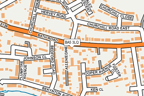 BA5 3LQ map - OS OpenMap – Local (Ordnance Survey)
