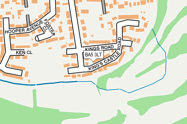 BA5 3LT map - OS OpenMap – Local (Ordnance Survey)