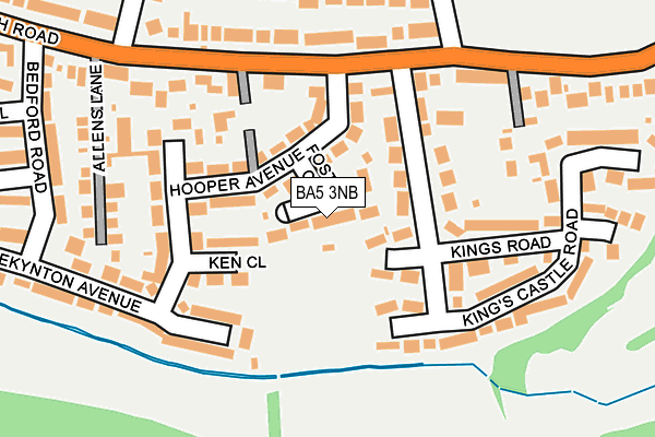BA5 3NB map - OS OpenMap – Local (Ordnance Survey)