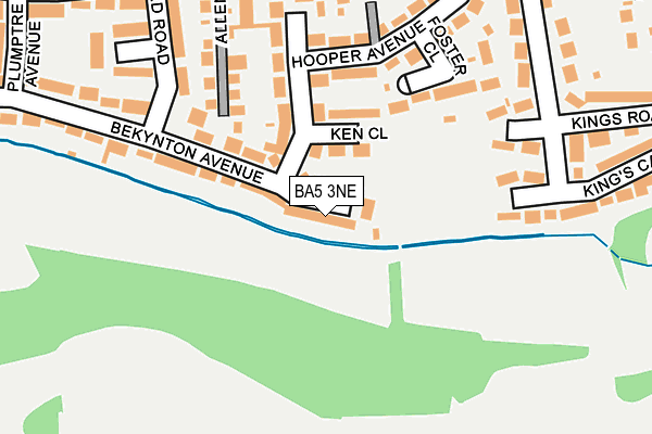 BA5 3NE map - OS OpenMap – Local (Ordnance Survey)