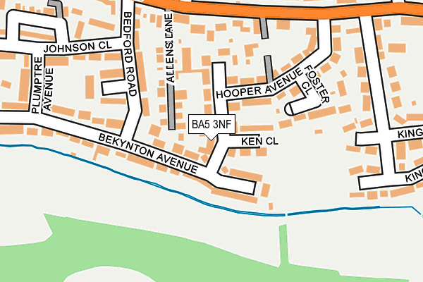 BA5 3NF map - OS OpenMap – Local (Ordnance Survey)