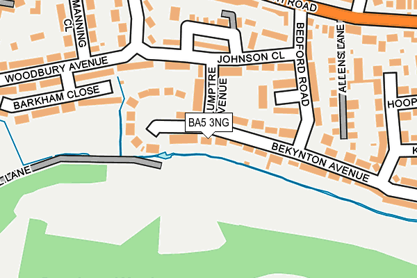 BA5 3NG map - OS OpenMap – Local (Ordnance Survey)