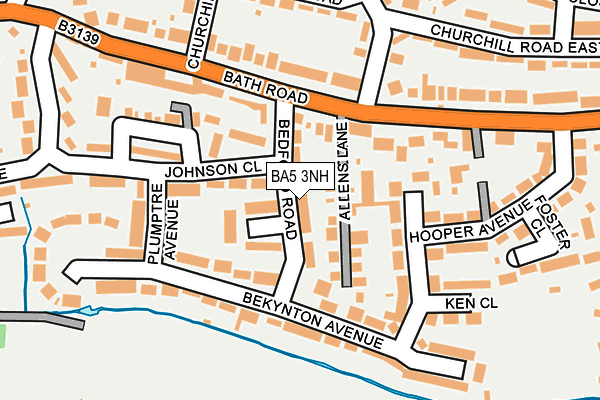 BA5 3NH map - OS OpenMap – Local (Ordnance Survey)