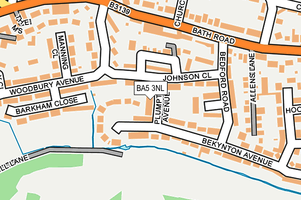 BA5 3NL map - OS OpenMap – Local (Ordnance Survey)
