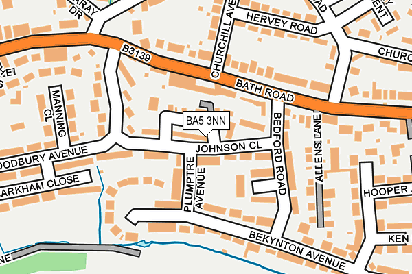 BA5 3NN map - OS OpenMap – Local (Ordnance Survey)