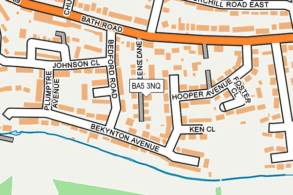 BA5 3NQ map - OS OpenMap – Local (Ordnance Survey)