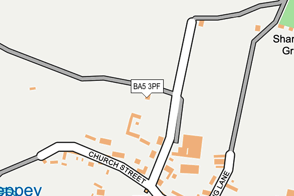BA5 3PF map - OS OpenMap – Local (Ordnance Survey)