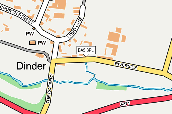 BA5 3PL map - OS OpenMap – Local (Ordnance Survey)