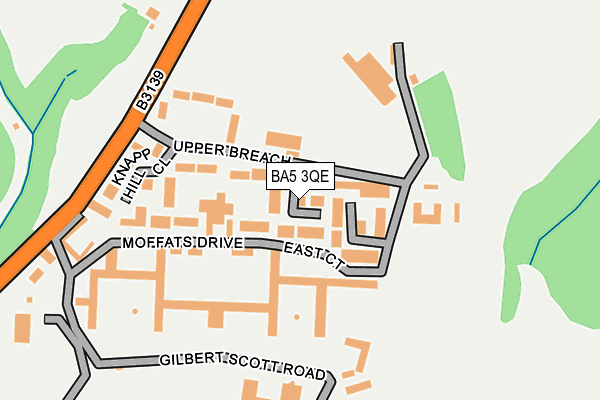 BA5 3QE map - OS OpenMap – Local (Ordnance Survey)