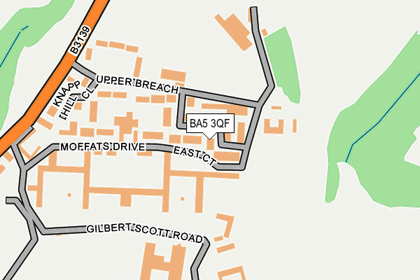 BA5 3QF map - OS OpenMap – Local (Ordnance Survey)