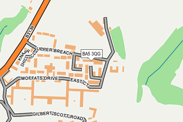 BA5 3QG map - OS OpenMap – Local (Ordnance Survey)