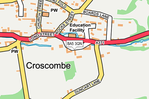 BA5 3QN map - OS OpenMap – Local (Ordnance Survey)