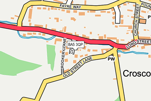 BA5 3QP map - OS OpenMap – Local (Ordnance Survey)