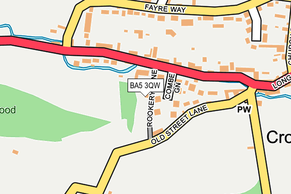 BA5 3QW map - OS OpenMap – Local (Ordnance Survey)