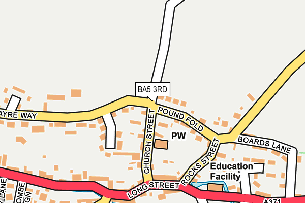 BA5 3RD map - OS OpenMap – Local (Ordnance Survey)