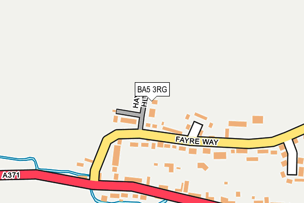 BA5 3RG map - OS OpenMap – Local (Ordnance Survey)