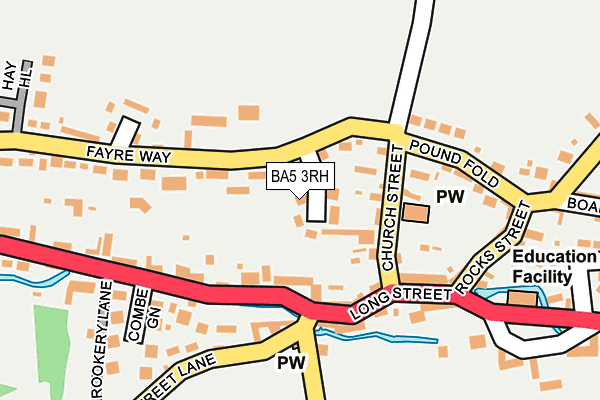 BA5 3RH map - OS OpenMap – Local (Ordnance Survey)