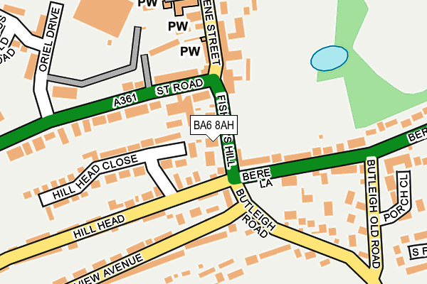BA6 8AH map - OS OpenMap – Local (Ordnance Survey)