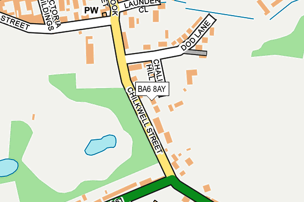 BA6 8AY map - OS OpenMap – Local (Ordnance Survey)