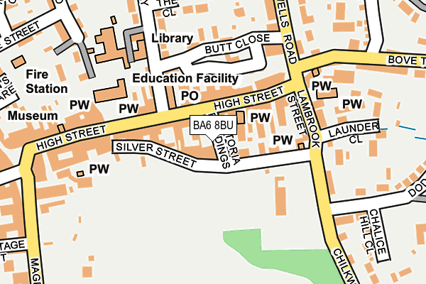 BA6 8BU map - OS OpenMap – Local (Ordnance Survey)