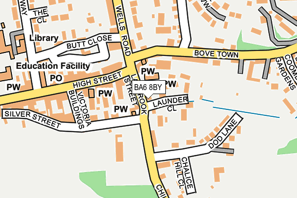 BA6 8BY map - OS OpenMap – Local (Ordnance Survey)