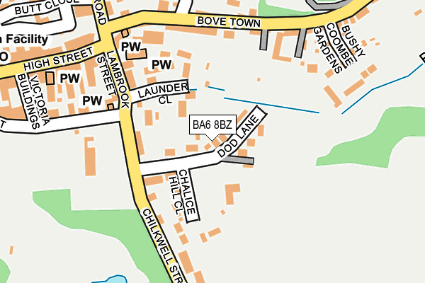 BA6 8BZ map - OS OpenMap – Local (Ordnance Survey)