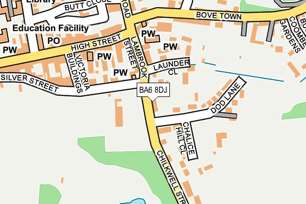 BA6 8DJ map - OS OpenMap – Local (Ordnance Survey)