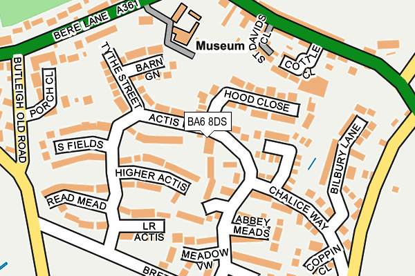 BA6 8DS map - OS OpenMap – Local (Ordnance Survey)